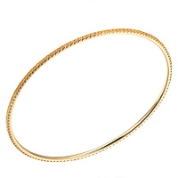 Yellow sapphire yellow gold eternity bangle