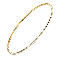 Yellow sapphire yellow gold eternity bangle
