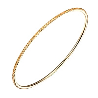 Yellow sapphire yellow gold eternity bangle