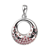 Lavender sapphire white gold designer pendant