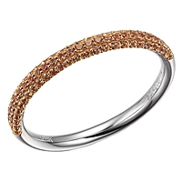 Yellow sapphire gold band ring