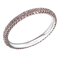Laender sapphire white gold eternity ring
