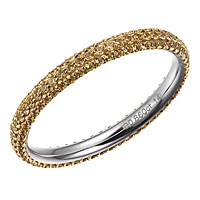 Yellow sapphire gold eternity ring
