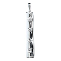 Diamond white gold designer pendant