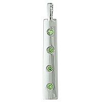 Tsavorite white gold designer pendant