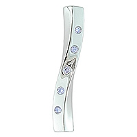Diamond white gold designer pendant