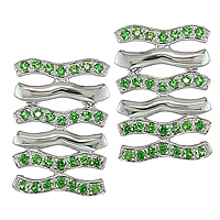 Tsavorite white gold stud earrings