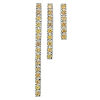 Yellow sapphire white gold designer pendant