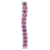 Pink sapphire white gold designer pendant