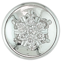 Diamond white gold designer pendant
