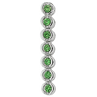 Tsavorite white gold designer pendant