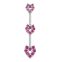 Pink sapphire white gold flower pendant