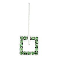 Tsavorite white gold designer pendant